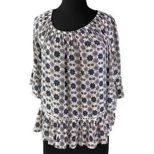 FEVER Boho flower print top size S
